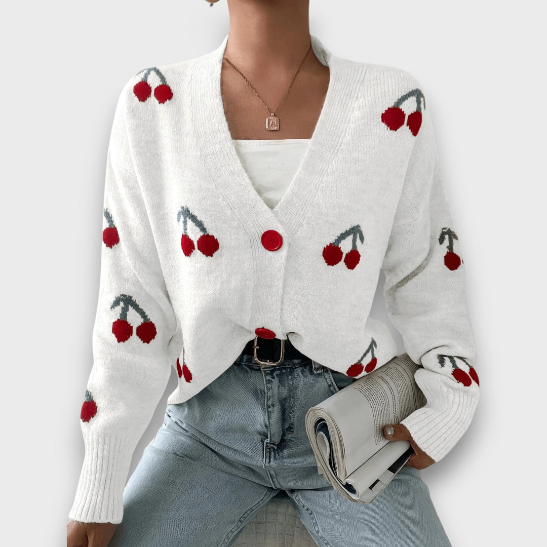 Ravielle – Knopf-Front Cardigan