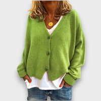 Shamira – Strick-Cardigan in Hellgrün