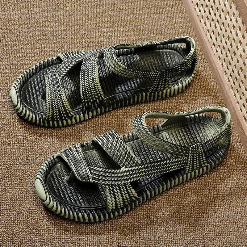 Geflochtene Herren-Sandalen handgefertigtes Design - Pieter