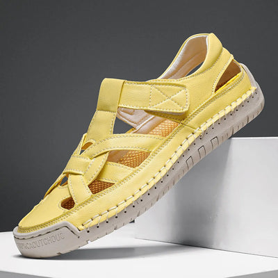 Ergonomisch geformte Damen-Sandalen aus Kunstleder - Paula