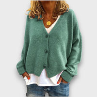 Shamira – Strick-Cardigan in Seeblau