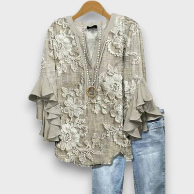 Lunelle – Tagesbluse mit Blumenprint