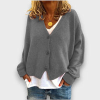 Shamira – Strick-Cardigan in Grau