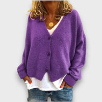 Shamira – Strick-Cardigan in Lila