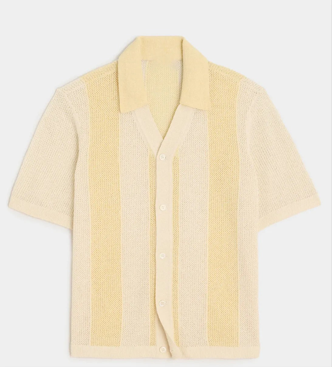 Durchbrochenes gewebtes Freizeit-Poloshirt für Herren - Robin