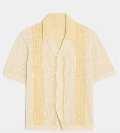 Durchbrochenes gewebtes Freizeit-Poloshirt für Herren - Robin