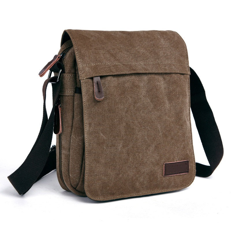 Robuste Canvas-Männer-Messenger-Tasche im urbanen Stil - Matthieu
