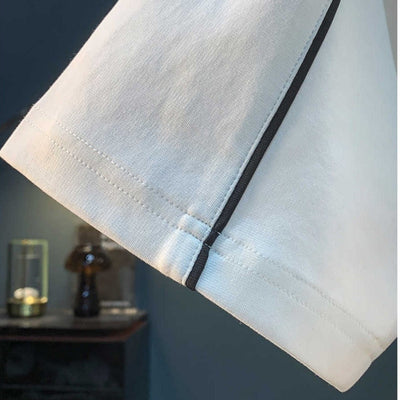 Herren-T-Shirt aus Baumwolle mit Ziernähten im lässigen Stil - David