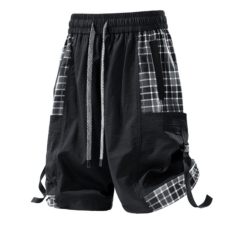 Karierte Shorts im Cargo-Stil für Männer - Daan