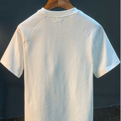 Herren-T-Shirt aus Baumwolle mit Ziernähten im lässigen Stil - David