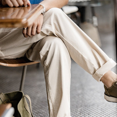 Herren Freizeithose aus Baumwolle mit Kordelzug - Hilario