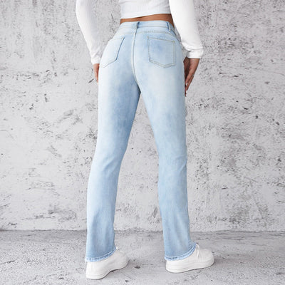 Gerade geschnittene Damenjeans aus Stretch-Denim - Solveig