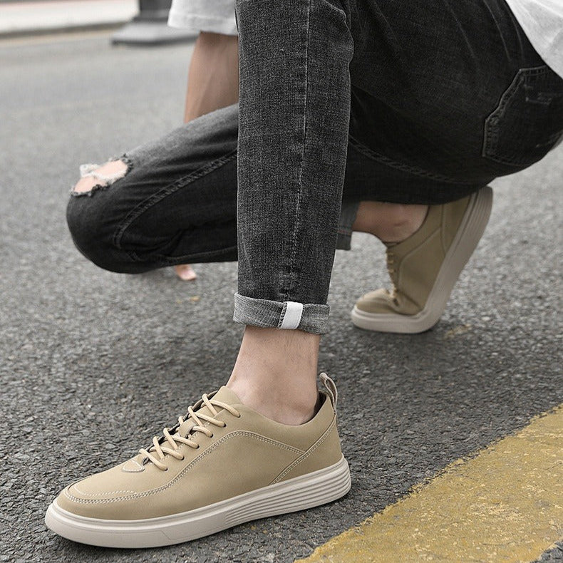 Lässige atmungsaktive Herren-Turnschuhe aus Leder im City-Stil - Eugene