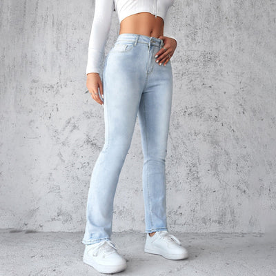 Gerade geschnittene Damenjeans aus Stretch-Denim - Solveig