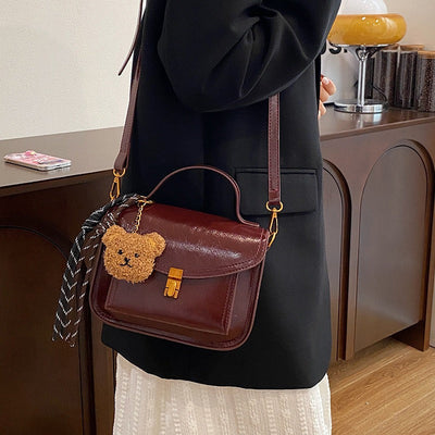 Umhängetasche aus Kunstleder für Frauen strukturiertes Design - Manon