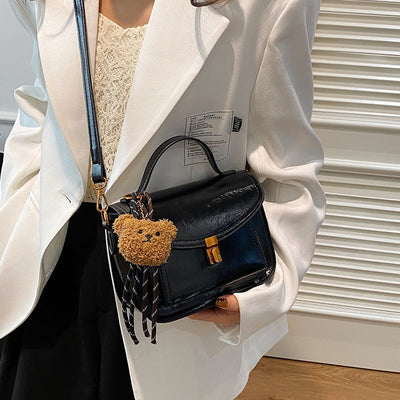 Umhängetasche aus Kunstleder für Frauen strukturiertes Design - Manon