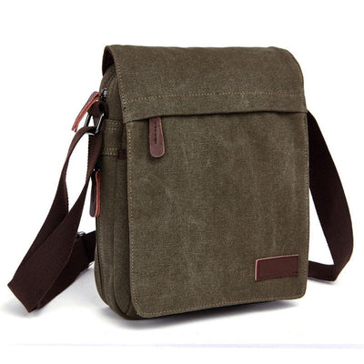 Robuste Canvas-Männer-Messenger-Tasche im urbanen Stil - Matthieu