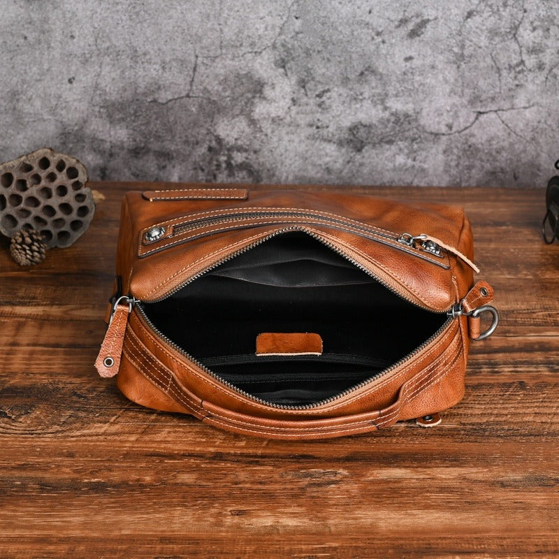 Herrenhandtasche aus Kunstleder kompaktes urbanes Design - Laurent