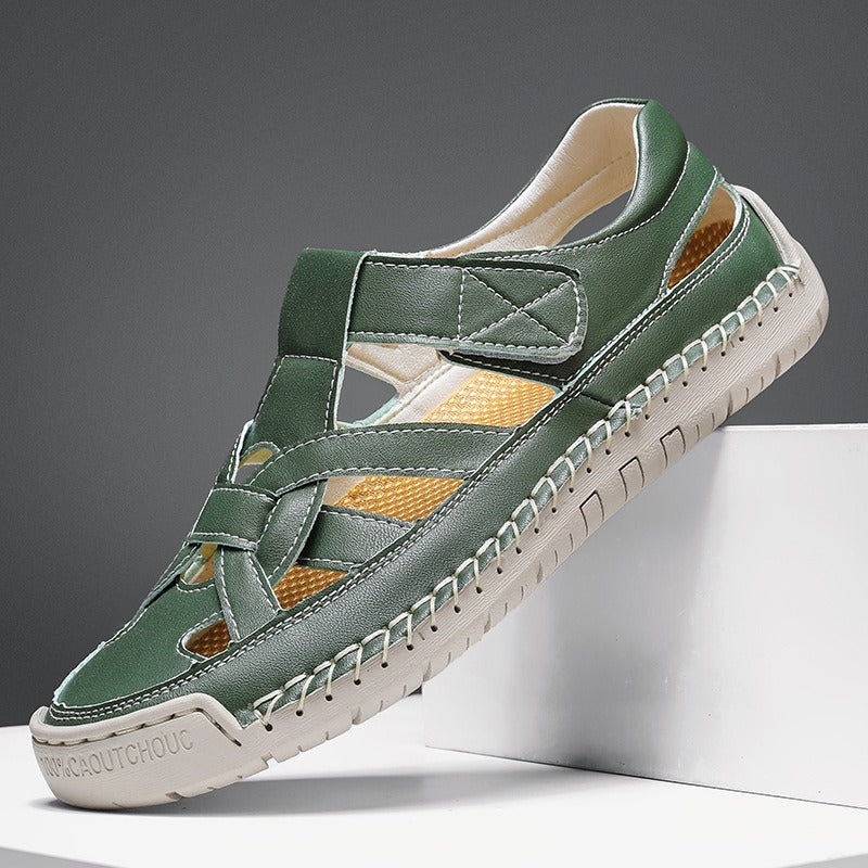 Ergonomisch geformte Damen-Sandalen aus Kunstleder - Paula