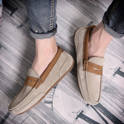 Herren Slipper aus weichem Wildleder klassischer Stil - Thierry