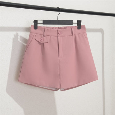 Damen-Shorts mit elastischem Bund und Knopfleiste - Clara