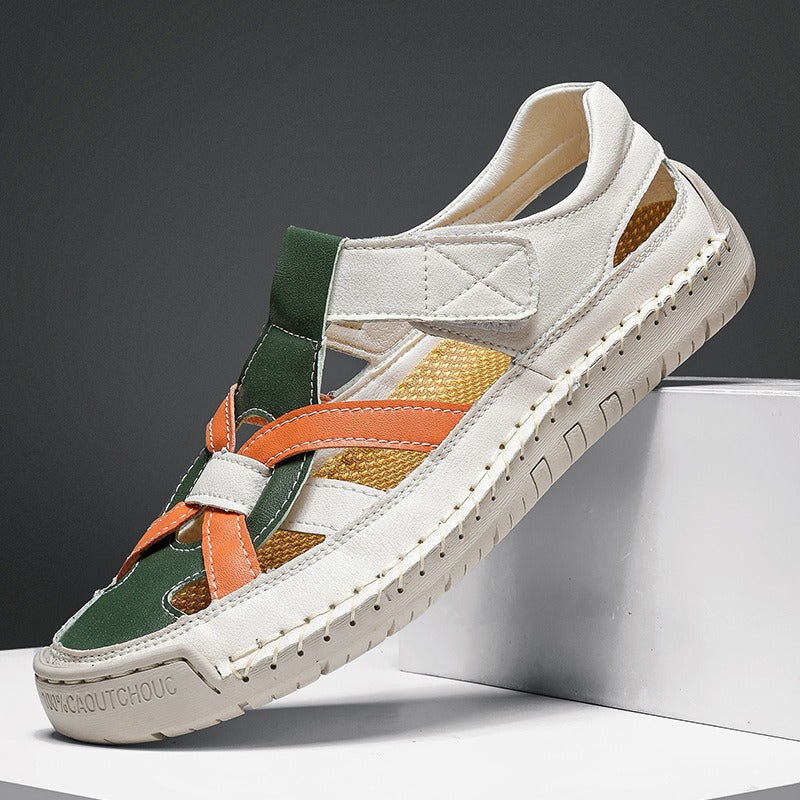 Ergonomisch geformte Damen-Sandalen aus Kunstleder - Paula