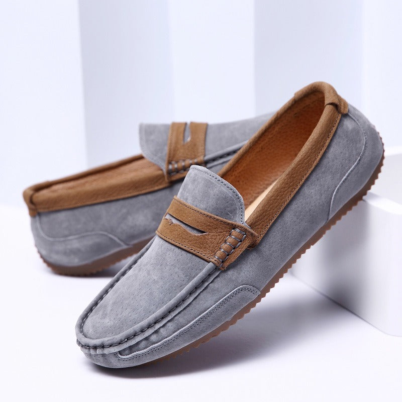 Herren Slipper aus weichem Wildleder klassischer Stil - Thierry