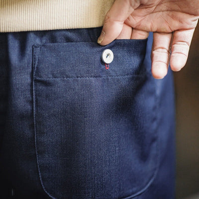 Herrenhose aus Baumwolle mit Kordelzug in lockerer Passform - Maximo