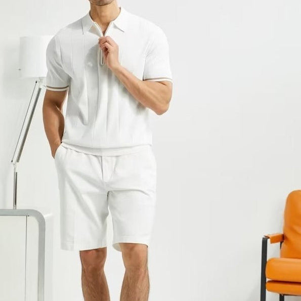 Herren-Poloshirt aus Feinstrick mit modernem Kragen - Marc