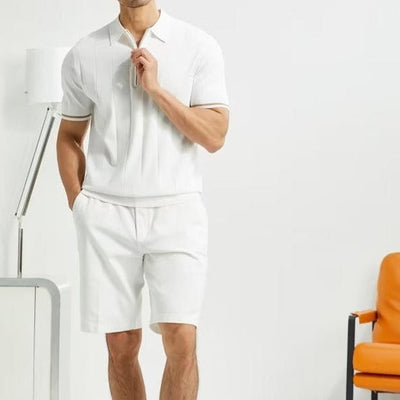 Herren-Poloshirt aus Feinstrick mit modernem Kragen - Marc