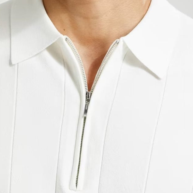 Herren-Poloshirt aus Feinstrick mit modernem Kragen - Marc