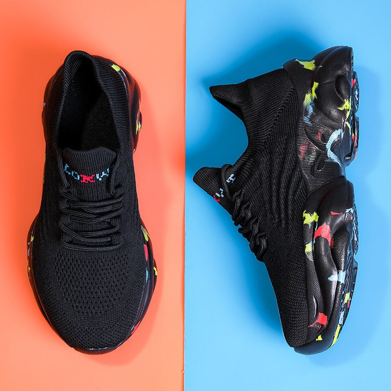 Atmungsaktive Mesh-Turnschuhe für Frauen mit dicker Sohle - Julieta