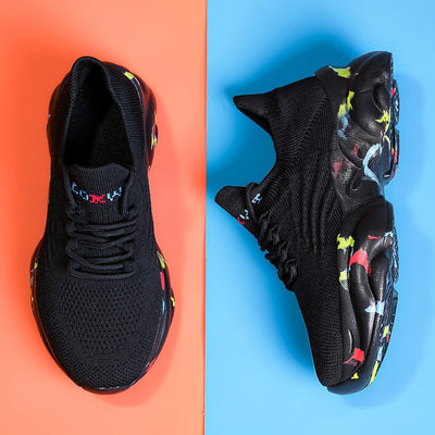 Atmungsaktive Mesh-Turnschuhe für Frauen mit dicker Sohle - Julieta