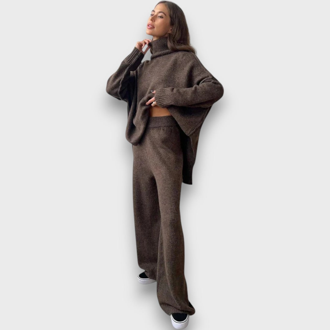 Gevanna – Zweiteiliges Strickset mit Rollkragen