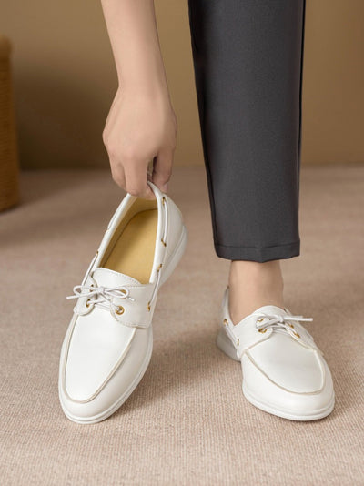 Herrenmokassins aus Kunstleder mit Schnürung - Carlos