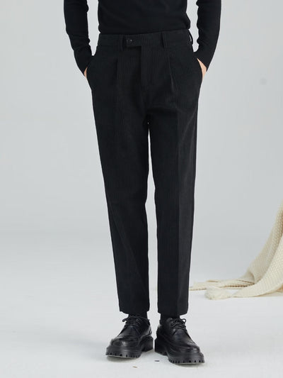 Gerade geschnittene Herren-Rippstrickhose - Eddy