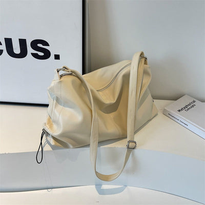 Damen-Umhängetasche mit Ledereffekt im fließenden Stil - Léa