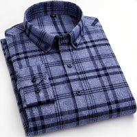 Nikolas - Elegantes Herrenshirt mit Karomuster in Dunkelgrau