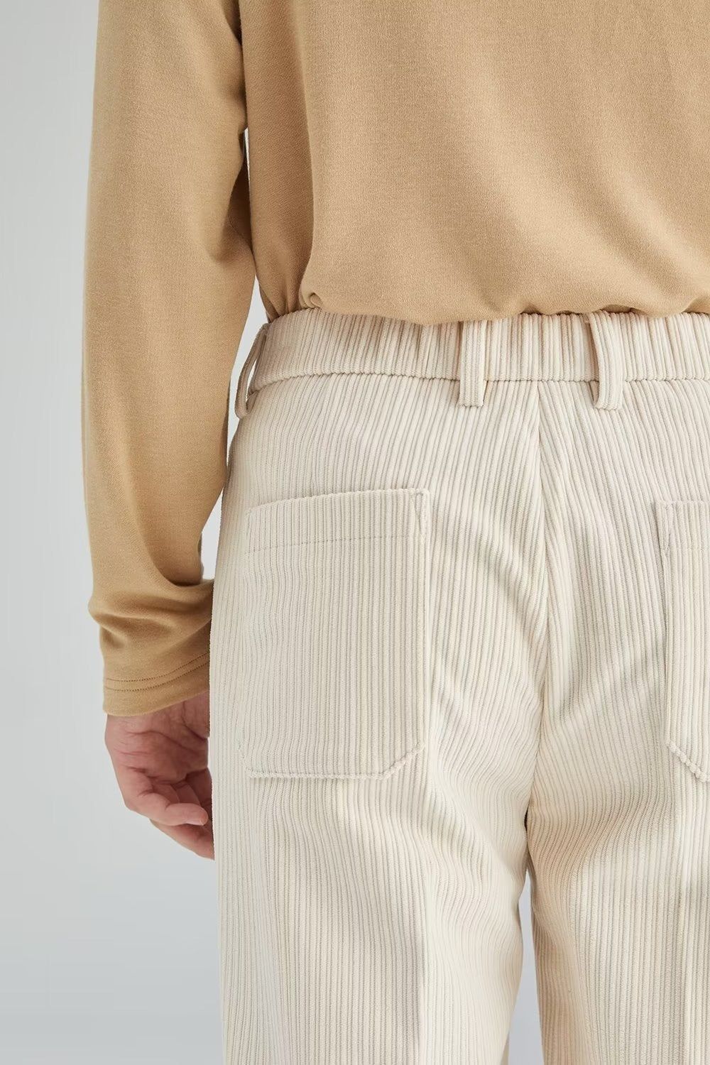 Gerade geschnittene Herren-Rippstrickhose - Eddy