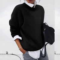 Zinnia - Ein bequemer und lässiger Damenpullover in Schwarz