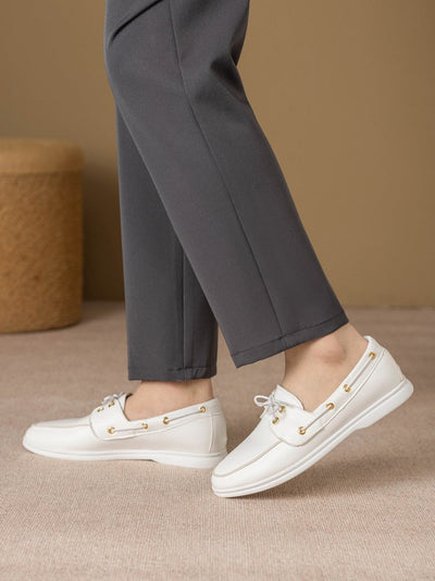 Herrenmokassins aus Kunstleder mit Schnürung - Carlos