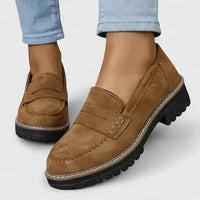 Agnes | Damen Slipper Grobe Sohle Komfort – Komfort Slipper Profil Sohle 2026 in Braun