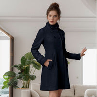Alice | Kapuzen-Schal-Jacke in Schwarz