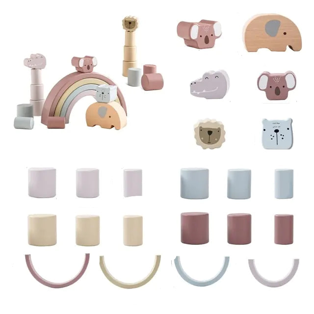 Montessori Holzspielset – Buildoro