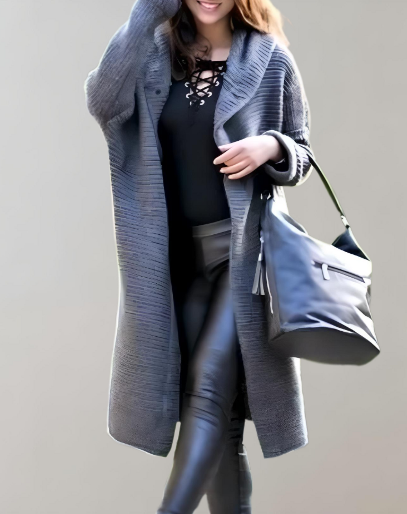 Jenny -  Lange und übergroße gestrickte Mantel