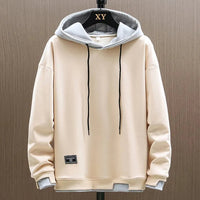 Jens | Herren Lässiger Zwei-Ton Hoodie in Beige