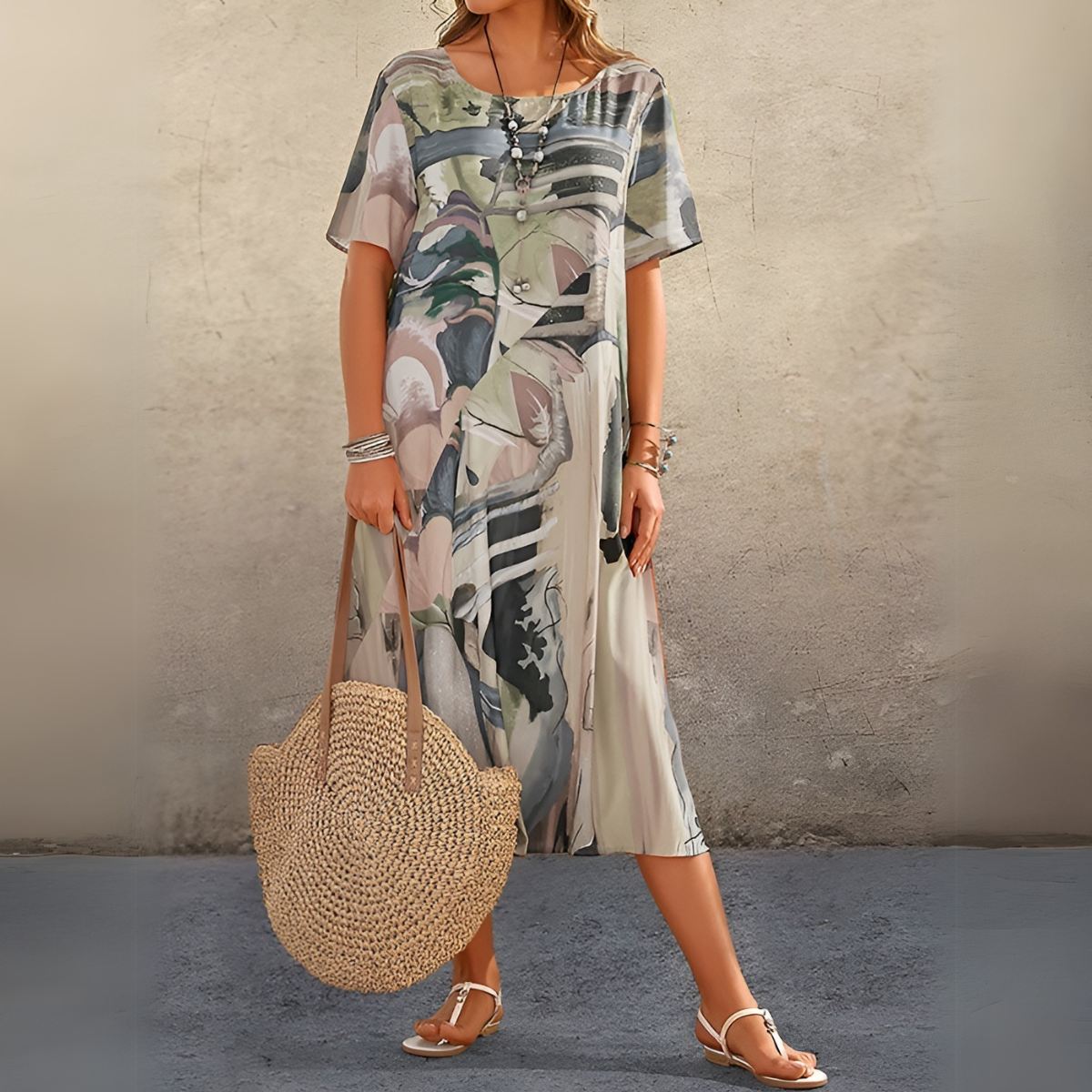 Joelle | Fließendes und elegantes Blumen-Kleid