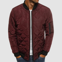 Jonas | Herren Gesteppte Leichte Frühlingsjacke in Bordeaux