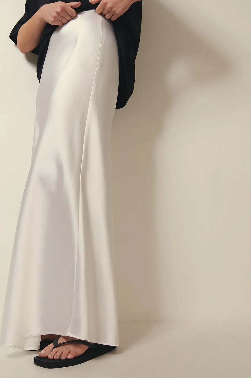 Hohe Taille Satinrock – Leona