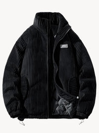 Adam | Stylische Cordjacke in Schwarz
